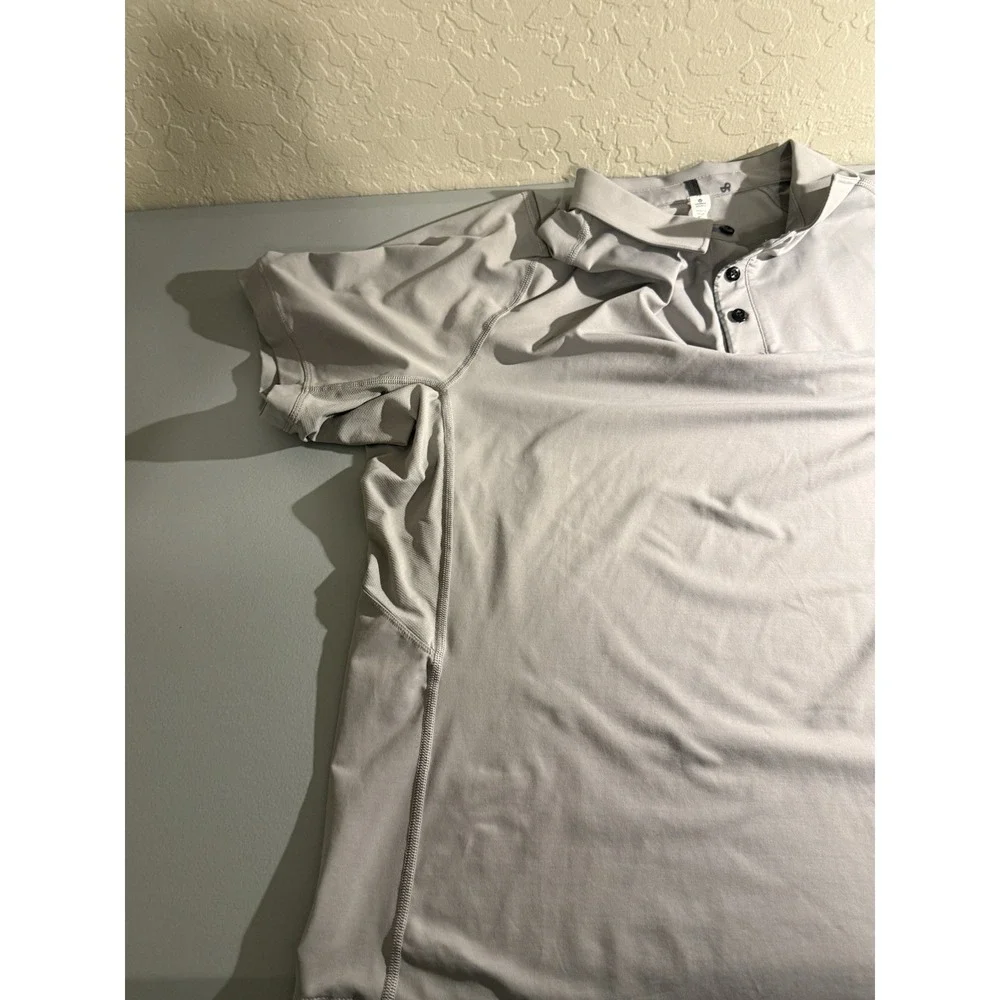 Lululemon Athletica Performance Polo Shirt Men's Size XL‎ Grey Golf